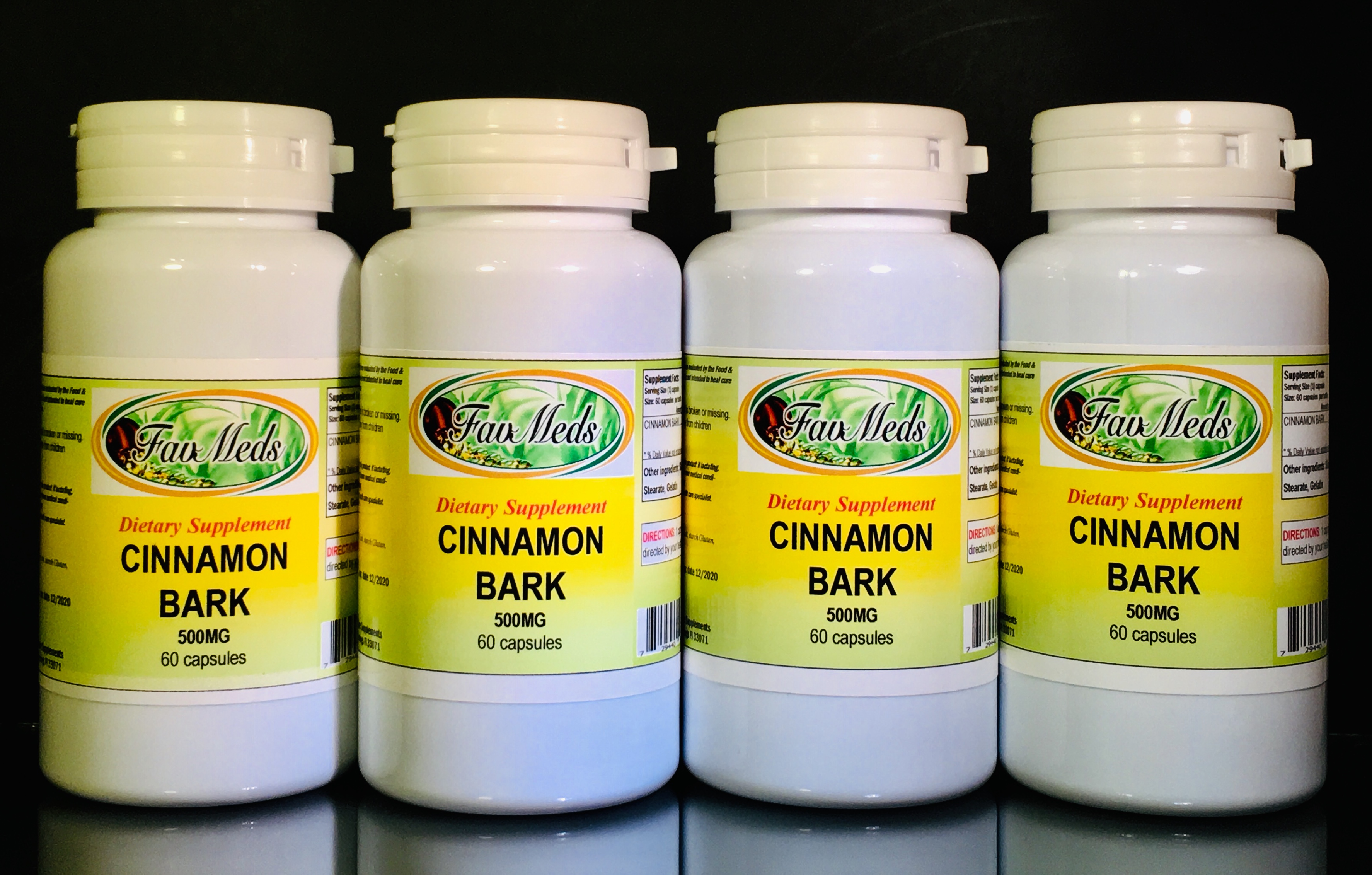 Cinnamon 600mg - 240 (4x60) capsules